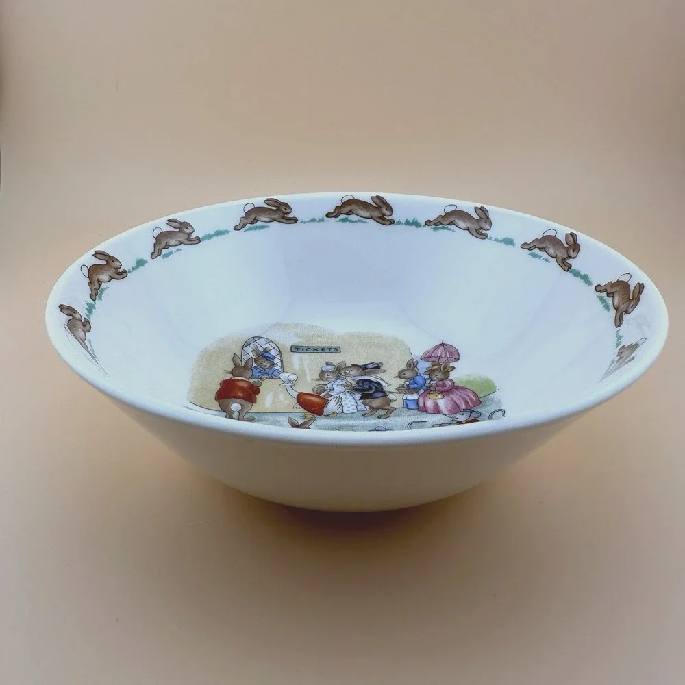 Royal Doulton Bunnykins English Fine Bone China Replacement Bowl Tickets EUC
